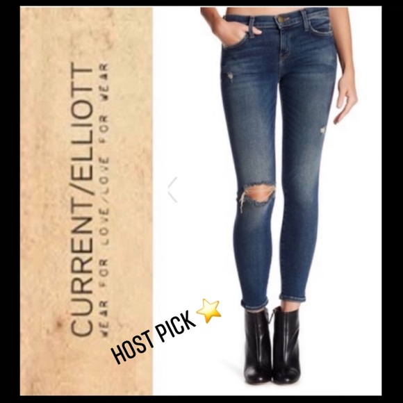 Current/Elliott Denim - ⭐️HP⭐️Current/Elliott Stiletto In Wren Destroy